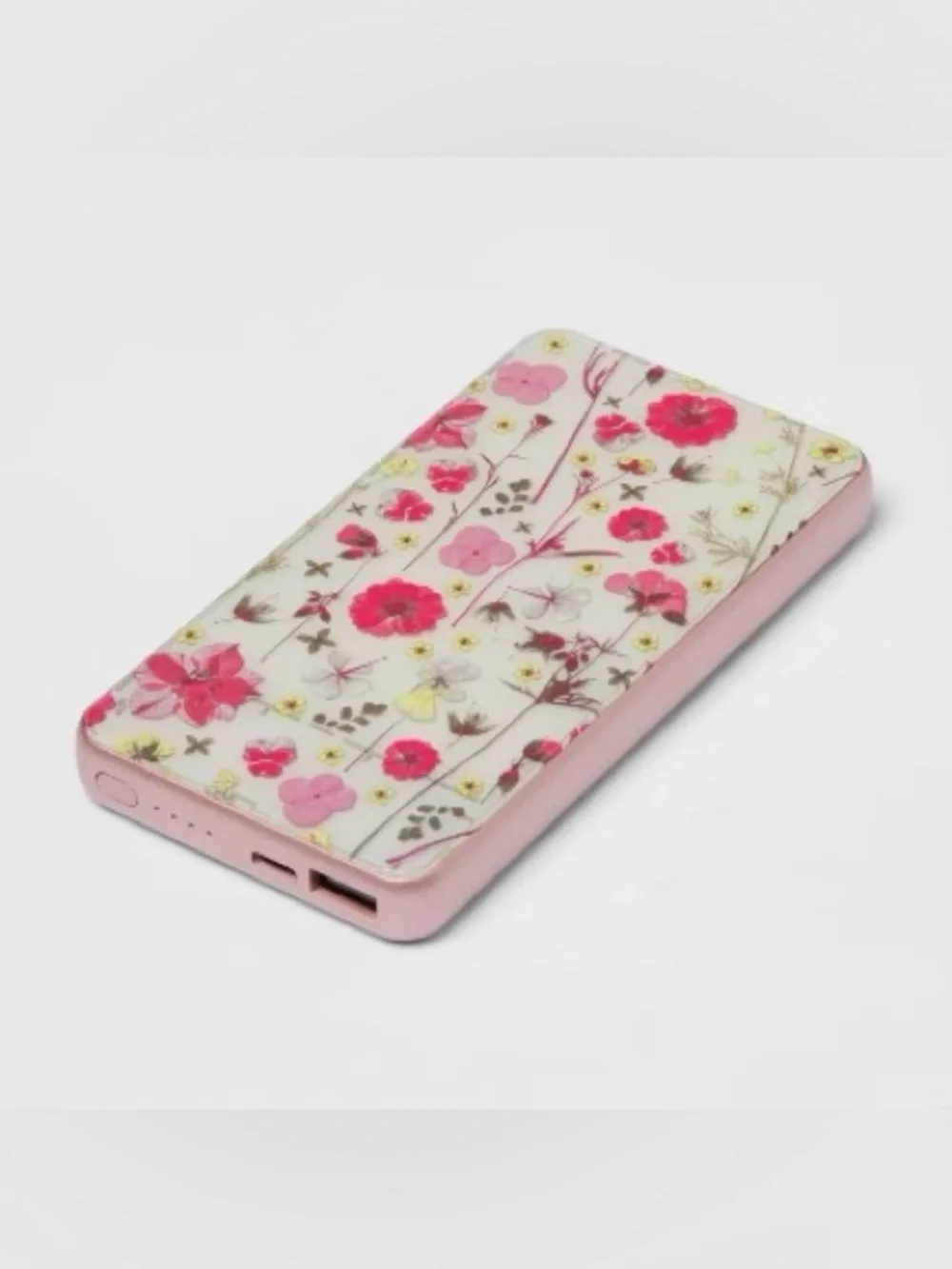 10000mAh Power Bank - heyday™ Multi Floral: Dual Device Charging, USB Cable Incl